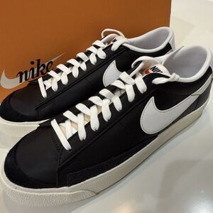 Nike Blazer Low 77 Vintage Black White Sail Men's Sneakers Men’s size 10